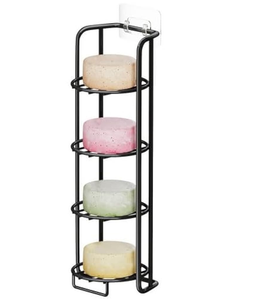 HASTHIP® 4-Tier Shower Soap Shampoo Bar Holder, Self Adhesive & Freestanding Draining Soap Dish Caddy for Bathroom Wall Accesories Decor HASTHIP® 4-Tier Shower Soap Shampoo Bar Holder, Self Adhesive & Freestanding Draining Soap Dish Caddy for Bathroom Wall Accesories Decor